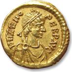 Romeinse Rijk. Zeno (474-491 n.Chr.). Tremissis, Timbres & Monnaies, Monnaies | Europe | Monnaies non-euro