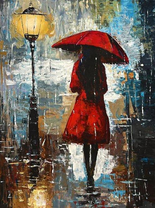 Jarol (XX-XXI) - Ciudad Nocturna bajo la Lluvia, Antiek en Kunst, Curiosa en Brocante