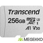Transcend microSDXC 300S 256GB + SD-adapter, Computers en Software, Nieuw, Verzenden