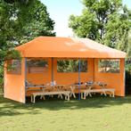 vidaXL Partytent inklapbaar pop-up met 3 zijwanden oranje, Tuin en Terras, Partytenten, Verzenden, Nieuw
