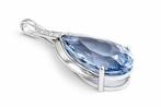 Hanger - 14 karaat Witgoud - 30.70ct. tw. Aquamarijn -