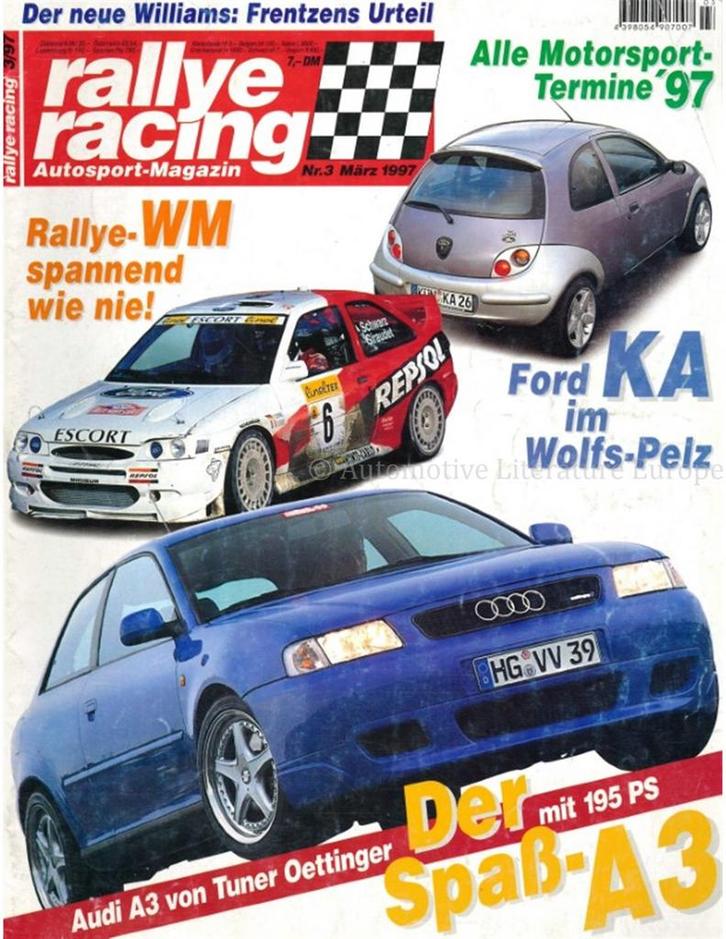 1997 RALLYE RACING MAGAZINE 03 DUITS, Livres, Autos | Brochures & Magazines
