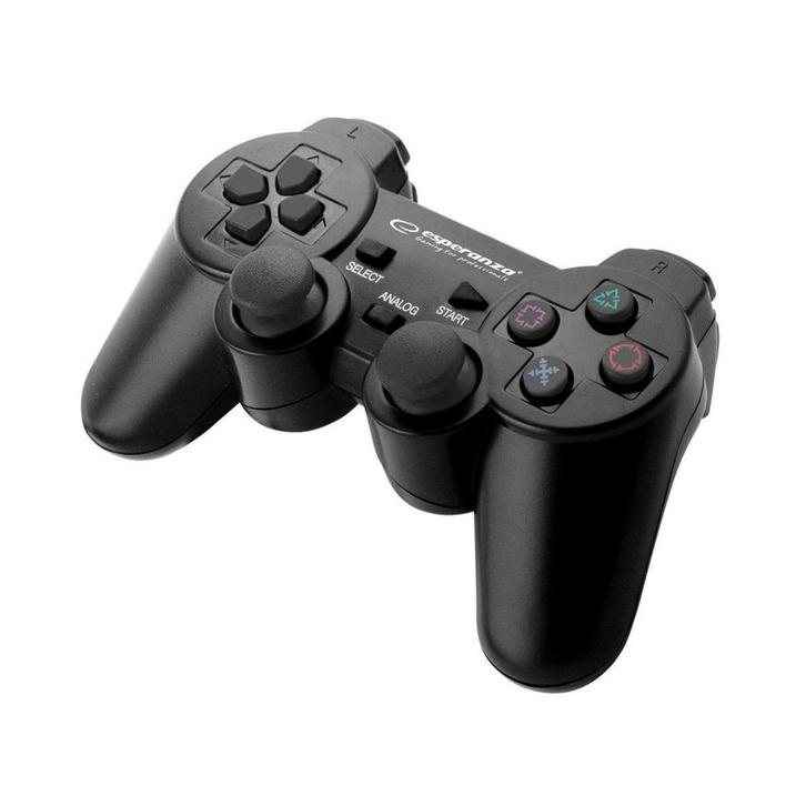 Esperanza Trooper EGG107K controller PC PS3  zwart, Computers en Software, Joysticks, Nieuw, Ophalen of Verzenden