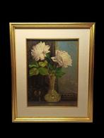 Italiaanse school (XIX) - Vaso di rose, Antiek en Kunst