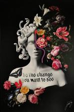 LEDMansion - Medusa Flowers V.1. 50x75cm Led Wall Art, Antiek en Kunst