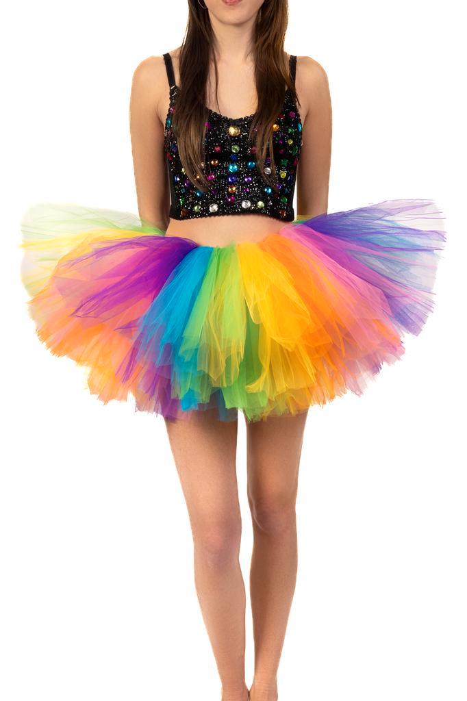Korte Tutu Regenboog Tule Rokje XS S M Gekleurde Petticoat R, Kleding | Dames, Carnavalskleding en Feestkleding, Nieuw, Ophalen of Verzenden