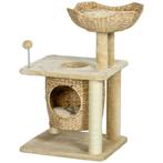 TRUUSK Katten Krabpaal 74 cm - Kattenboom met Kattenhol - Sp, Dieren en Toebehoren, Verzenden, Nieuw