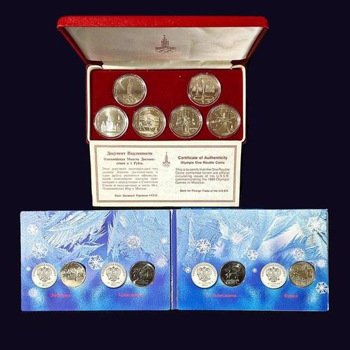 2 Olympics sets 1980 Moscow  USSR/CCCP + 2014 Sochi-, Verzamelen, Overige Verzamelen
