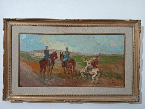 Guido Guidi (1901-1998) - Soldati a cavallo, Antiek en Kunst, Kunst | Schilderijen | Klassiek