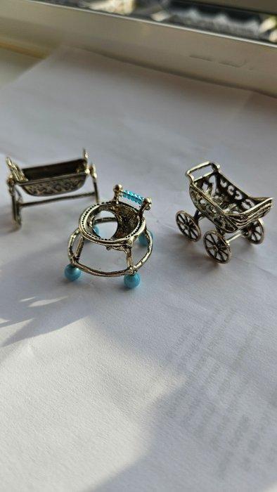 Figurine miniature - Vintage ltalian 800 Silver Miniature, Antiek en Kunst, Antiek | Zilver en Goud