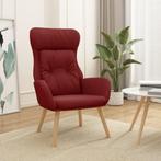 vidaXL Chaise de relaxation Rouge bordeaux Tissu, Neuf, Verzenden