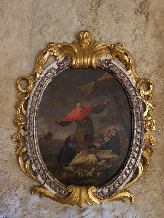 École européenne (XVIII) - The Death of St. Francis Xavier, Antiquités & Art, Art | Peinture | Classique