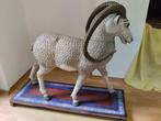 sculptuur, Life Size Antique Indian Mountain Goat Ram - 98