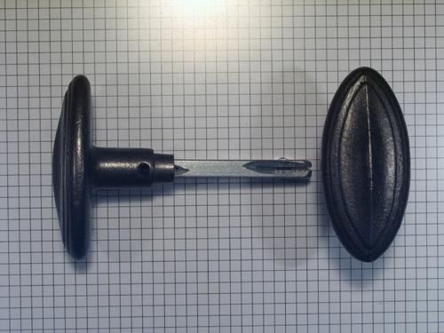 Set deurklinken ovaal, Doe-het-zelf en Bouw, Hang- en Sluitwerk, Klink of Kruk, Nieuw, Overige materialen