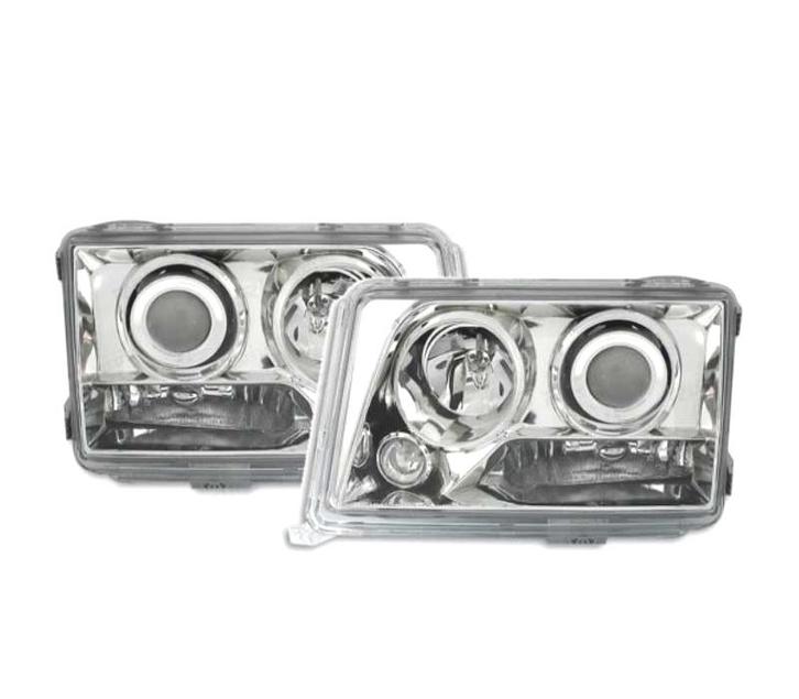 PHARES POUR MERCEDES CLASSE E W124 ANGEL EYES FOND CHROMÉ, Autos : Pièces & Accessoires, Éclairage, Envoi