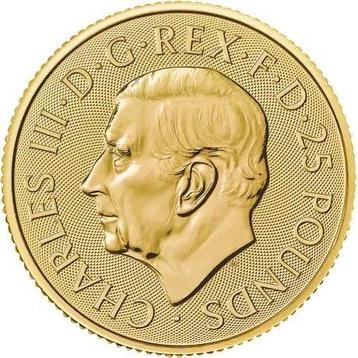 1/4 Ounce - Or .999 - 2025 - Britannia Charles III fine gold beschikbaar voor biedingen