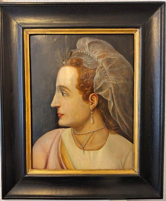 Frans Floris (1517–1570), After - Portrait of a lady - NO, Antiek en Kunst, Kunst | Schilderijen | Klassiek