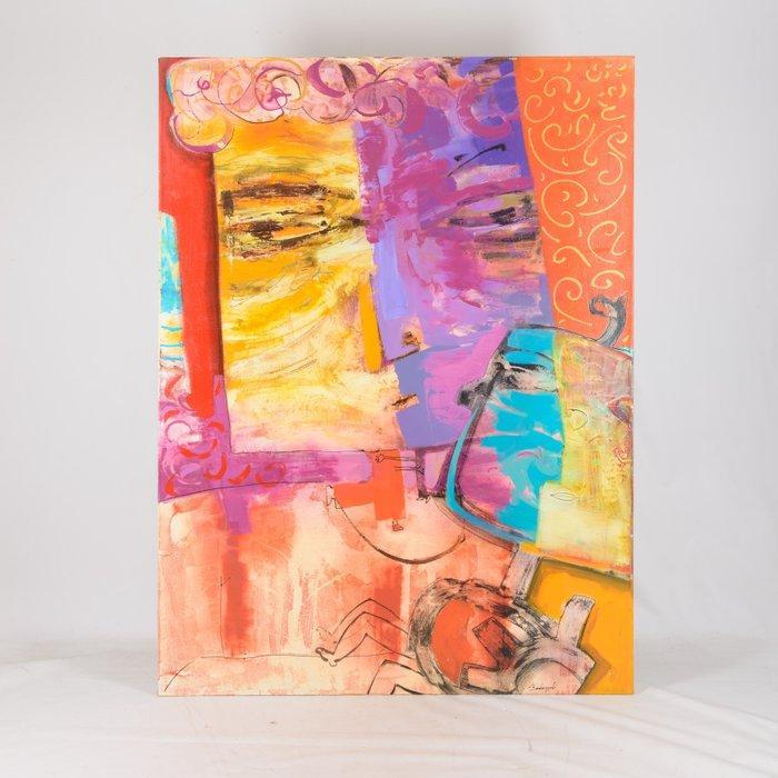 Gabriel Bertazzoli (XX) - Familia, Antiek en Kunst, Kunst | Schilderijen | Modern