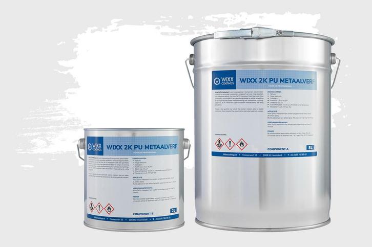 Wixx 2K PU Metaalverf Wit 5L, Doe-het-zelf en Bouw, Verf, Beits en Lak, Wit, Nieuw, Verzenden