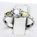 Zonder minimumprijs - Verlovingsring - 18 karaat Witgoud -