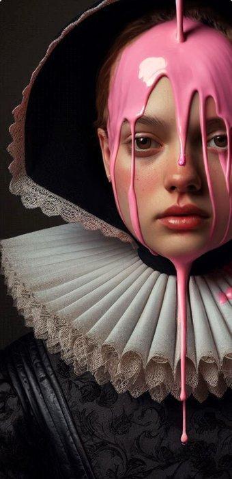 Slasky (XX) - Pink No.3, Antiek en Kunst, Kunst | Schilderijen | Modern