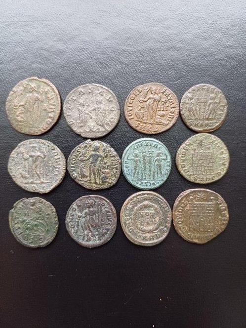 Romeinse Rijk Lot comprising of 12 Æ coins 3rd - 4th century, Postzegels en Munten, Munten | Europa | Niet-Euromunten