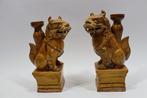 Brûleur dencens (2) - Céramique - Chiens Foo traditionnels, Antiek en Kunst