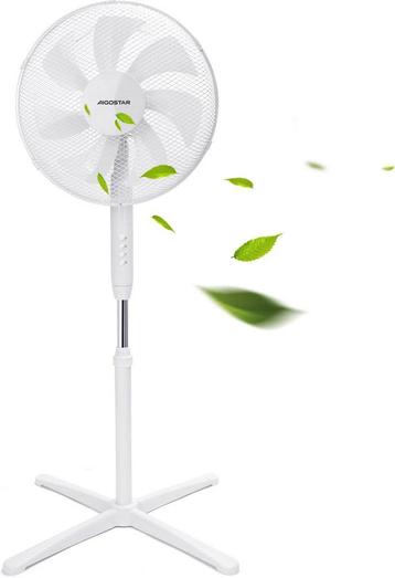 Aigostar Statiefventilator - Ventilator Staand - Verstelbaar, Verzenden