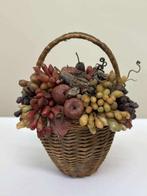 sculptuur, Cesto di Frutta Presepe Napoletano fine 800 - 14, Antiek en Kunst