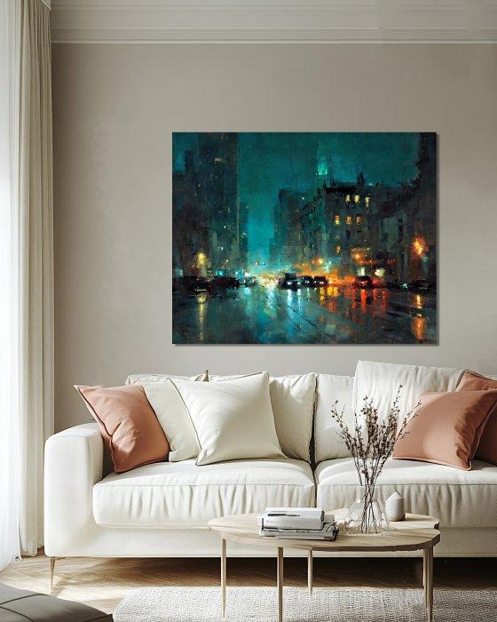 Wysocky John - Night City - XL, Antiek en Kunst, Kunst | Designobjecten
