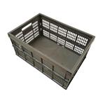 Opvouwbare Kunststof Krat – 41L 600x400x300mm Grijs PP, Doe-het-zelf en Bouw, Ophalen of Verzenden, Nieuw