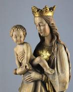 Val Gardena - Snijwerk, Wondermooie Maria met Kind - 30 cm -, Antiek en Kunst