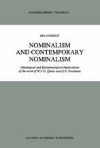 Synthese Library- Nominalism and Contemporary Nominalism, Verzenden, Zo goed als nieuw, M. Gosselin