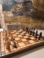 Schaakspel - Perfect Schaakspel met Jantar schaakklok ( king