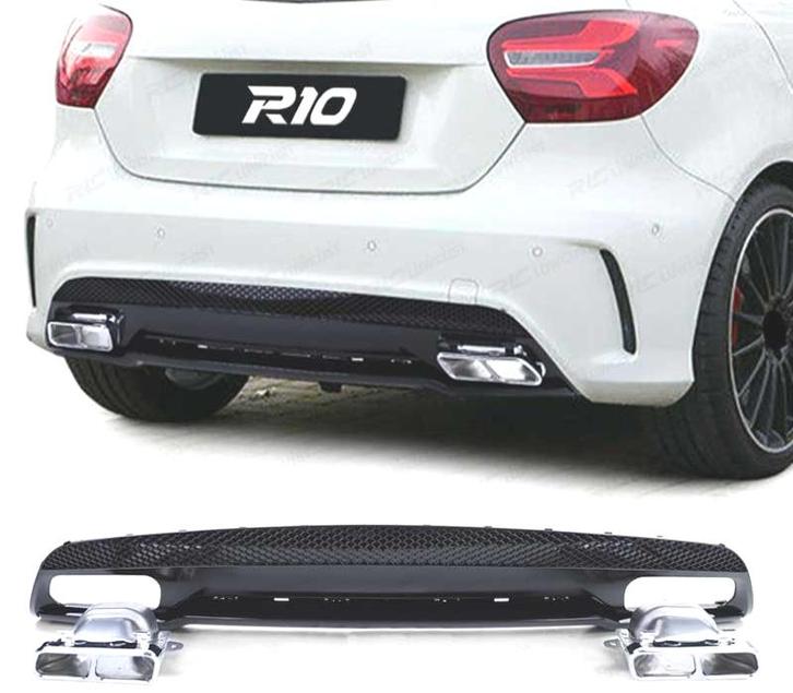 Diffuseur Pour Mercedes Classe A W176 12-18 Amg A45 Noir Bri, Auto-onderdelen, Carrosserie, Verzenden