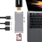 DrPhone - 6 in 1 - Aluminium Thunderbolt 3 - USB-C Adapter, Computers en Software, Verzenden, Nieuw