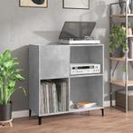 vidaXL Platenkast 84,5x38x89 cm bewerkt hout betongrijs, Huis en Inrichting, Kasten | Overige, Verzenden, Nieuw