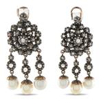 Oorbellen - 14 karaat Roségoud, Antieke Victoriaanse, Nieuw