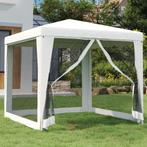 vidaXL Partytent met 4 mesh zijwanden 2,5x2,5 m wit, Tuin en Terras, Verzenden, Nieuw