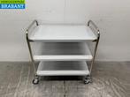 RVS Zorro Serveerwagen 3 lagen 86 cm Horeca, Ophalen of Verzenden, Nieuw in verpakking