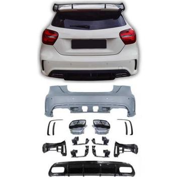 Achterbumper met diffuser voor mercedes a-klasse w176 amg-li