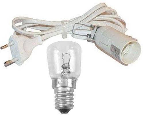 E14 Fitting+Kabel+LED Lampje - Energie Zuinig - Extra lan..., Huis en Inrichting, Lampen | Tafellampen, Nieuw, Ophalen of Verzenden