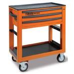 Beta chariot de service datelier orange à trois tiroirs