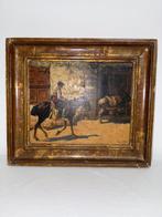 Eugene Cadel (1862-1942) - Homme sur un cheval, Antiek en Kunst