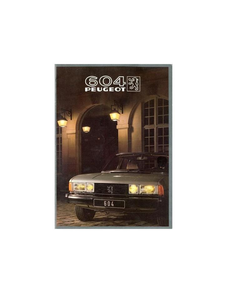 1982 PEUGEOT 604 BROCHURE DUITS, Boeken, Auto's | Folders en Tijdschriften, Ophalen of Verzenden