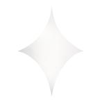 WENTEX® Stretch Shape Diamond 500 cm x 250 cm, wit, Verzenden, Nieuw