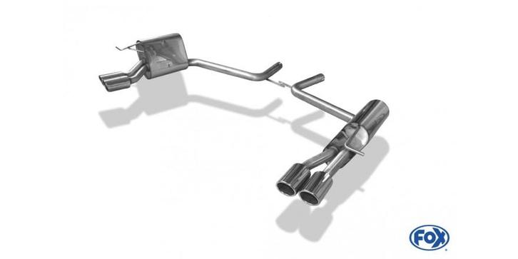 FOX Mercedes E-Klasse W211 einddemper rechts/links - 2x88x74, Auto-onderdelen, Uitlaatsystemen, Nieuw, Verzenden