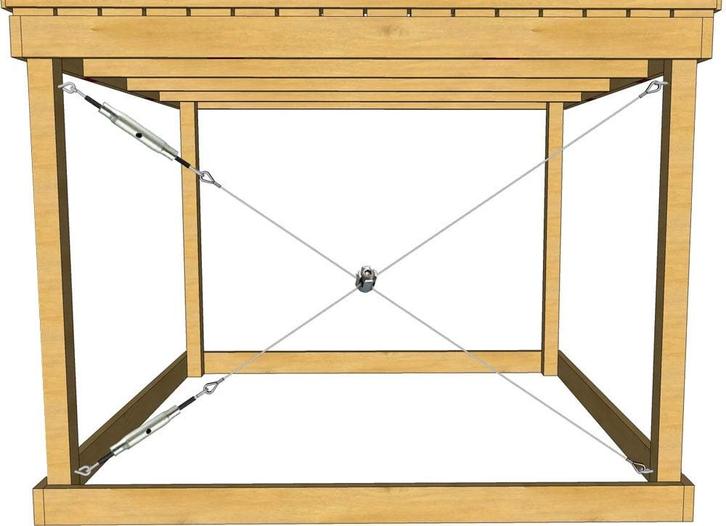 Pakket om te schoren met staalkabel, Tuin en Terras, Overige Tuin en Terras, Verzenden