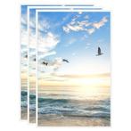 vidaXL Collage de cadres photo 3 pcs de table Blanc, Verzenden