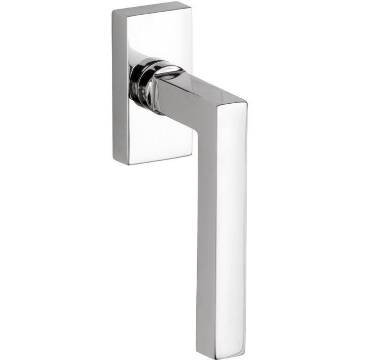 Draaikiepgarnituur Kare/Bauhaus glans nikkel, Doe-het-zelf en Bouw, Hang- en Sluitwerk, Klink of Kruk, Nieuw, Overige materialen